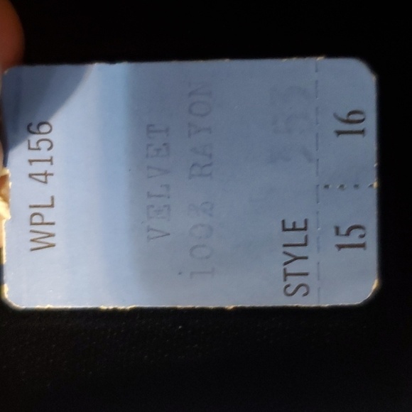 Vintage Wimpfheimer & Bro 50/60s blk velvet dress silver braid trim Sz 16 - Picture 9 of 16